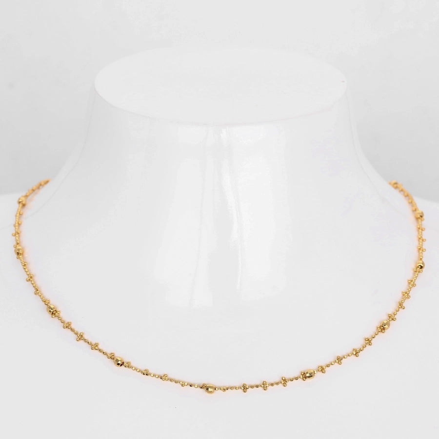 Sterling Silver / Gold Plated Dot Necklace