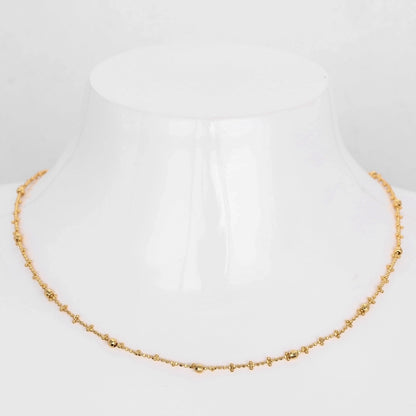 Sterling Silver / Gold Plated Dot Necklace
