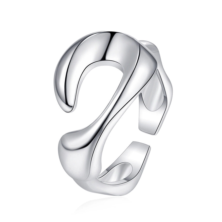 Sterling Silver Hollow Statement Ring