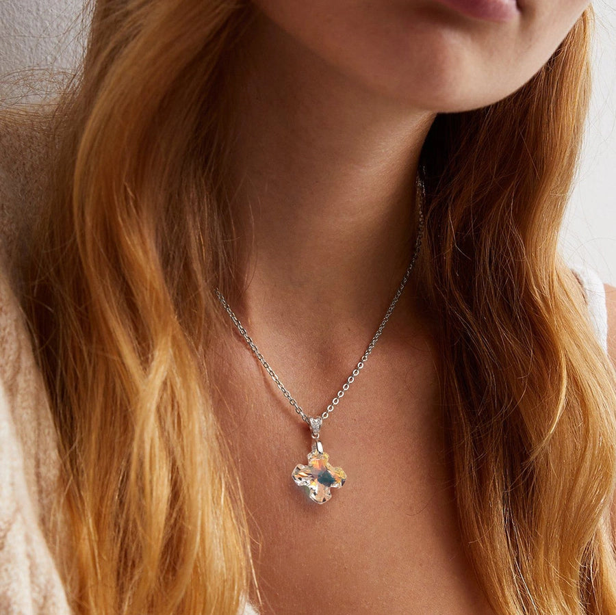 Sterling Silver Handmade Crystal Pendant Necklace Collection
