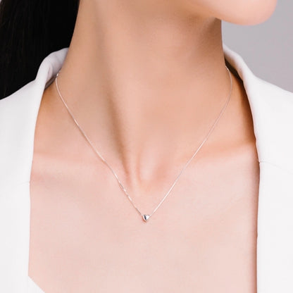 Sterling Silver Delicate Heart Necklace