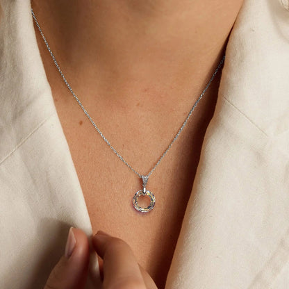 Sterling Silver Handmade Crystal Pendant Necklace Collection