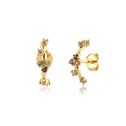 18K Gold Plated Mismatch Minimalist Earring Collection