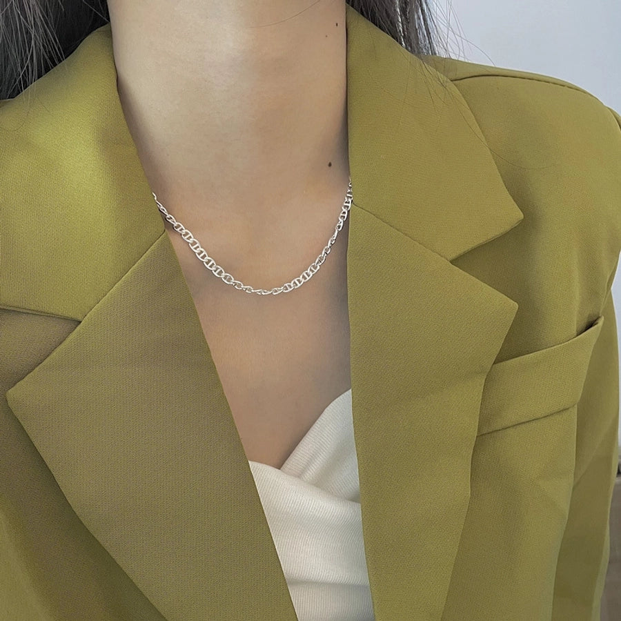 Sterling Silver Link Necklace