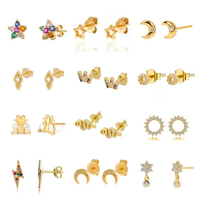 Sterling Silver Inter Galactic Minimalist Stud Collection