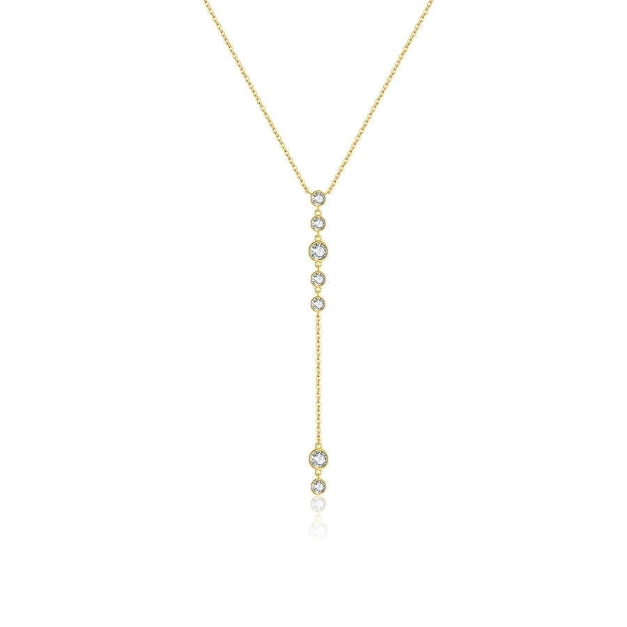 Sterling Silver Bling Lariat Necklace