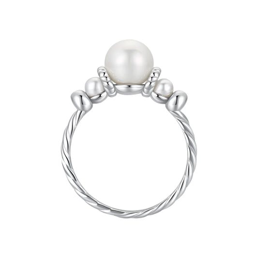 Sterling Silver Vintage Pearl Ring