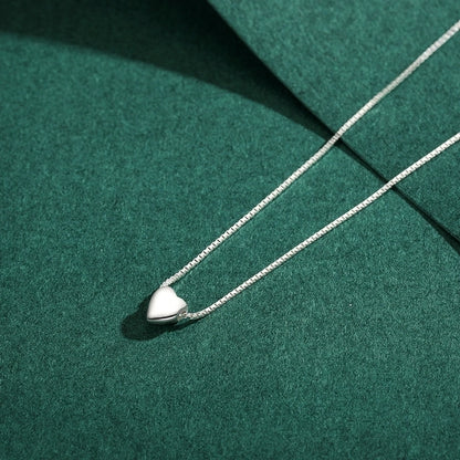 Sterling Silver Delicate Heart Necklace
