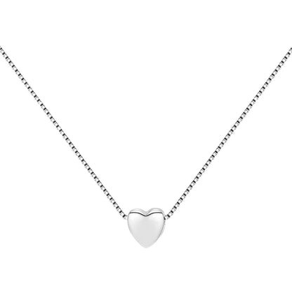 Sterling Silver Delicate Heart Necklace