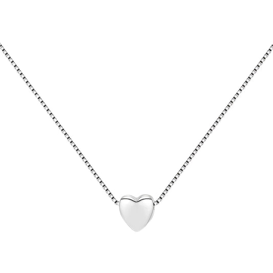 Sterling Silver Delicate Heart Necklace