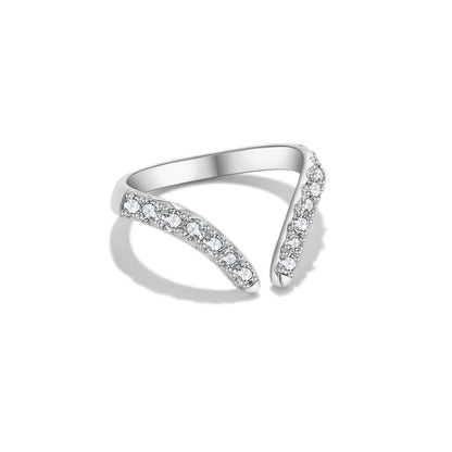 Sterling Silver Irregular Open Rings