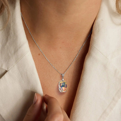 Sterling Silver Handmade Crystal Pendant Necklace Collection