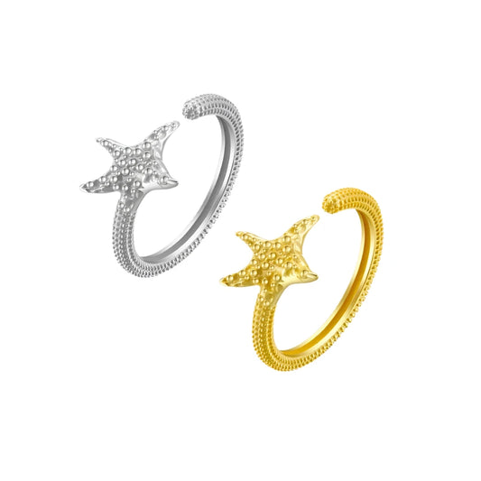 Sterling Silver Starfish Ring