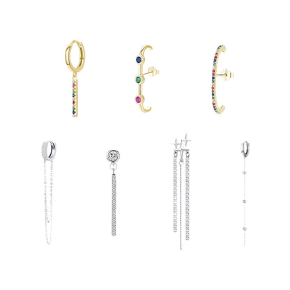 Sterling Silver Single Accent Earring Collection