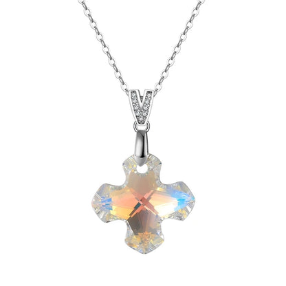 Sterling Silver Handmade Crystal Pendant Necklace Collection