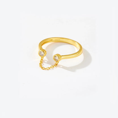 Sterling Silver Chain Link Ring