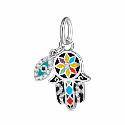 Evil Eye  and Hamsa Hand Charms