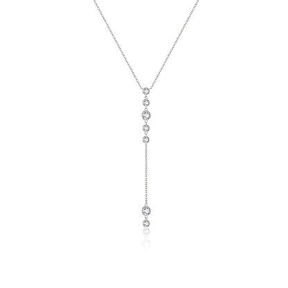 Sterling Silver Bling Lariat Necklace