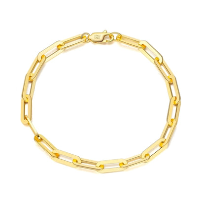 Sterling Silver Paperclip Bracelet
