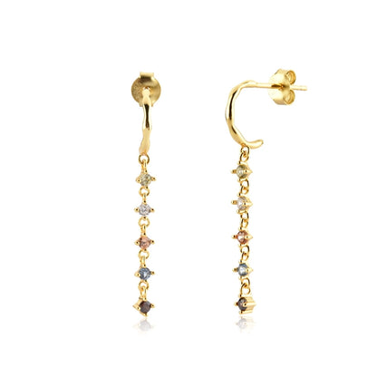 18K Gold Plated Mismatch Minimalist Earring Collection