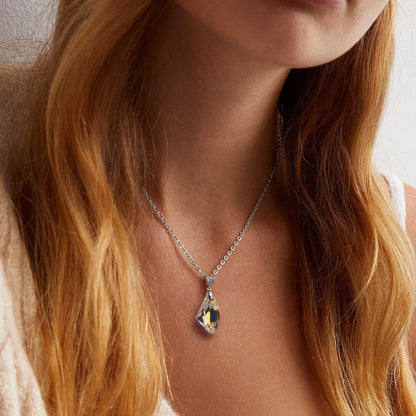 Sterling Silver Handmade Crystal Pendant Necklace Collection