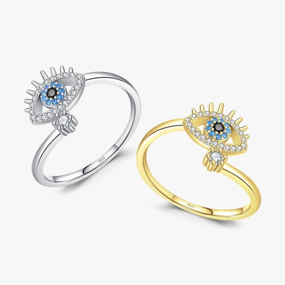 Sterling Silver Devil's Eye Ring