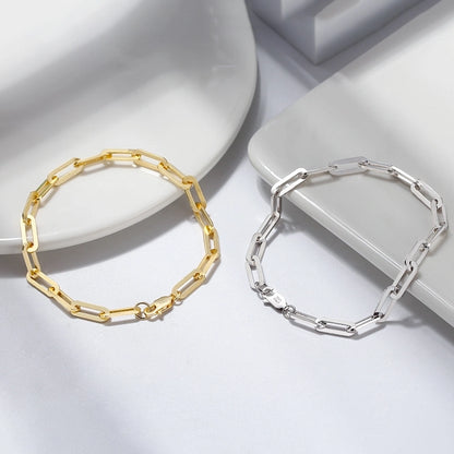Sterling Silver Paperclip Bracelet