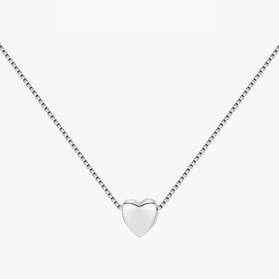 Sterling Silver Delicate Heart Necklace