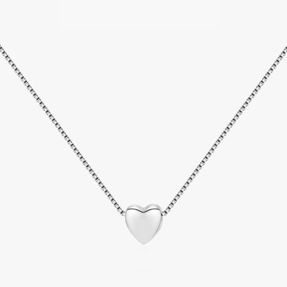 Sterling Silver Delicate Heart Necklace