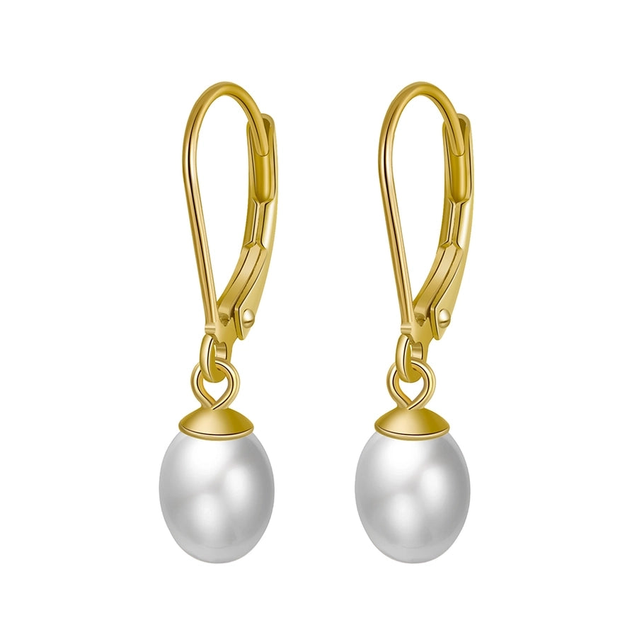 Sterling Silver 14K Gold Plated Pearl Earring Collection in 23 styles