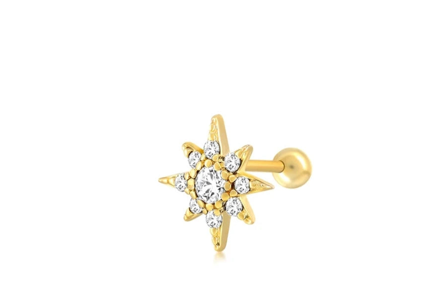 Minimalist Sterling Silver Single Minimalist Studs - 11 styles