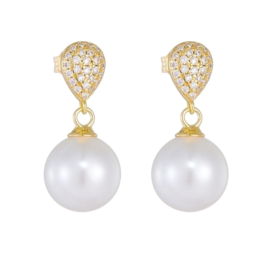 Sterling Silver Pearl Drop Earrings