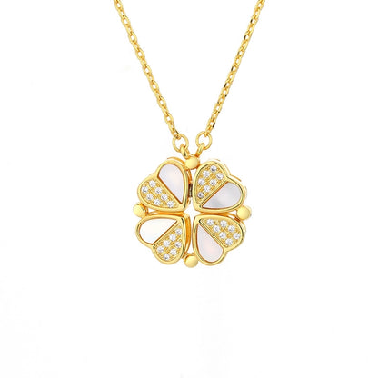 Sterling Silver Heart Cluster Necklace Collection