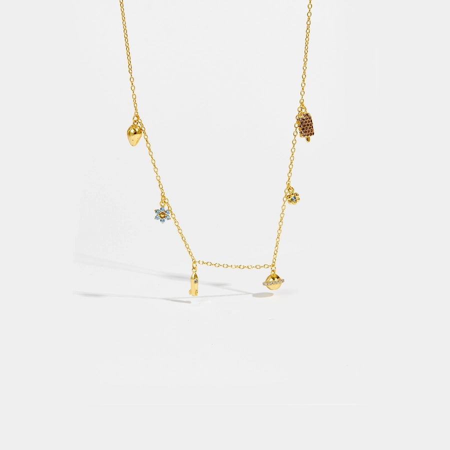 Sterling Silver Galactic Pendant Necklace