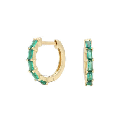Sterling Silver Retro Hoop Earrings in 9 Colours