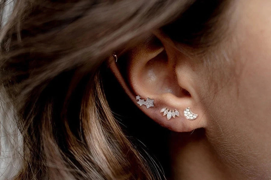 Minimalist Sterling Silver Single Minimalist Studs - 11 styles