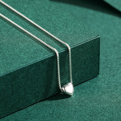 Sterling Silver Delicate Heart Necklace