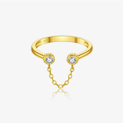 Sterling Silver Chain Link Ring