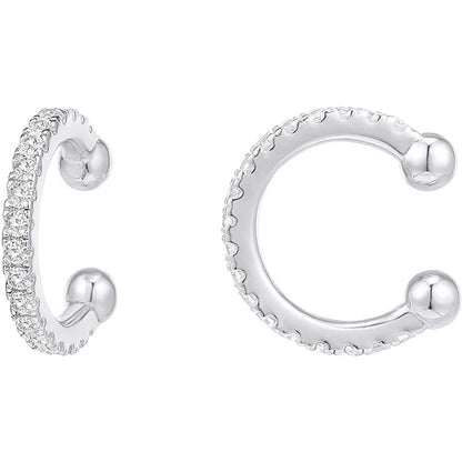 Sterling Silver Gemstone Ear-cuffs