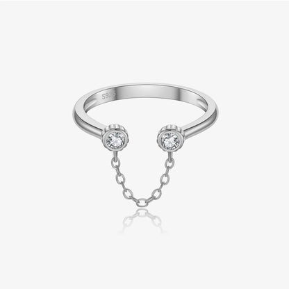 Sterling Silver Chain Link Ring