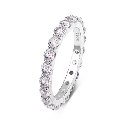 Sterling Silver Colour Eternity Ring