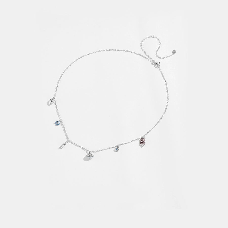 Sterling Silver Galactic Pendant Necklace