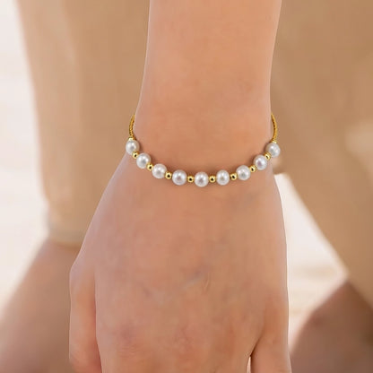 Sterling Silver Freshwater Pearl Bracelet
